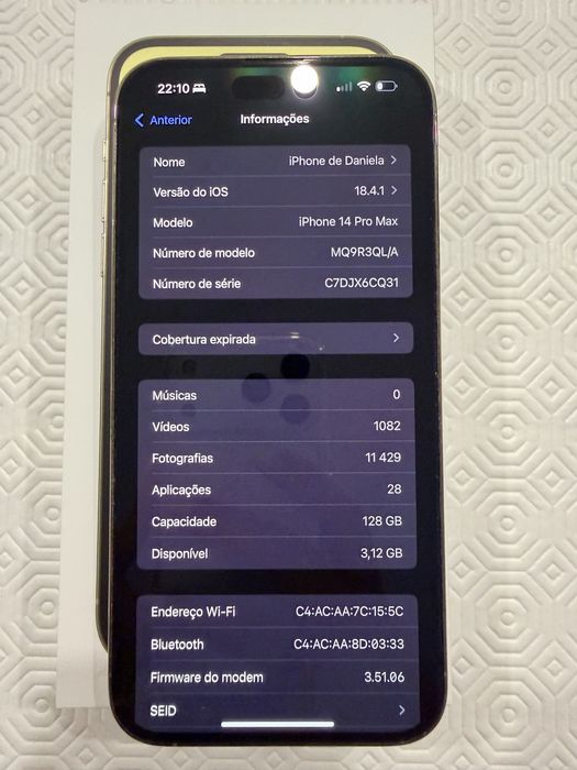 Iphone 14 pro max 128gb - gold