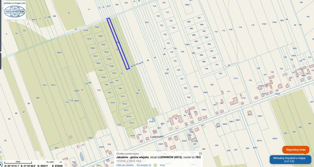 Działka Ludwinów