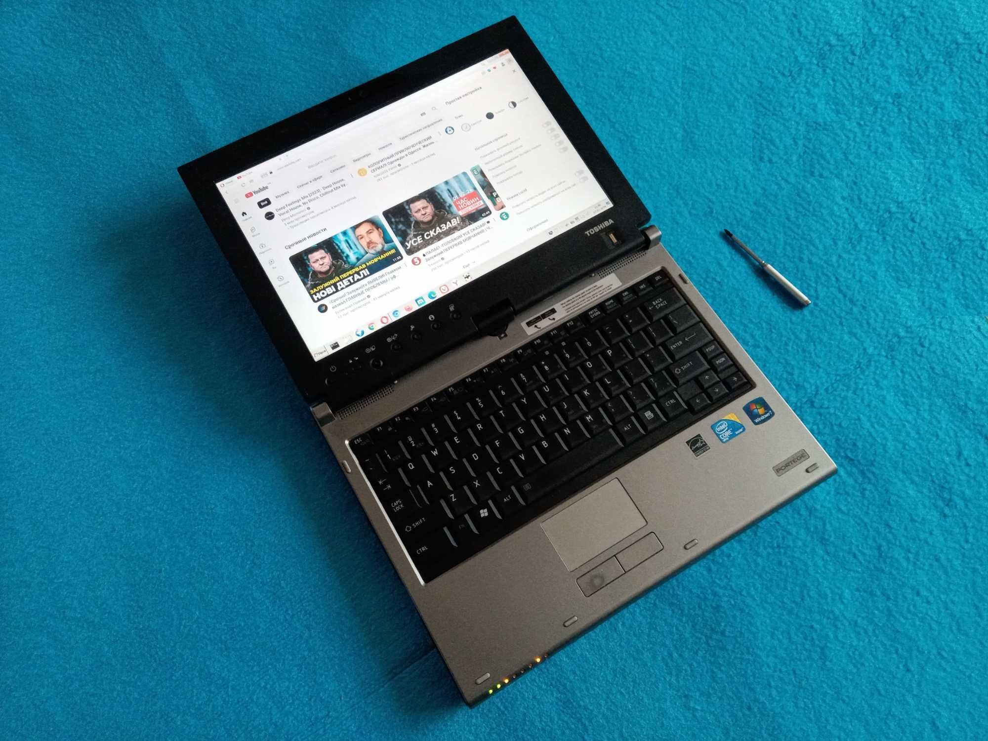 Мощный на процессоре i7 ноутбук трансформер планшет Toshiba  (SSD)