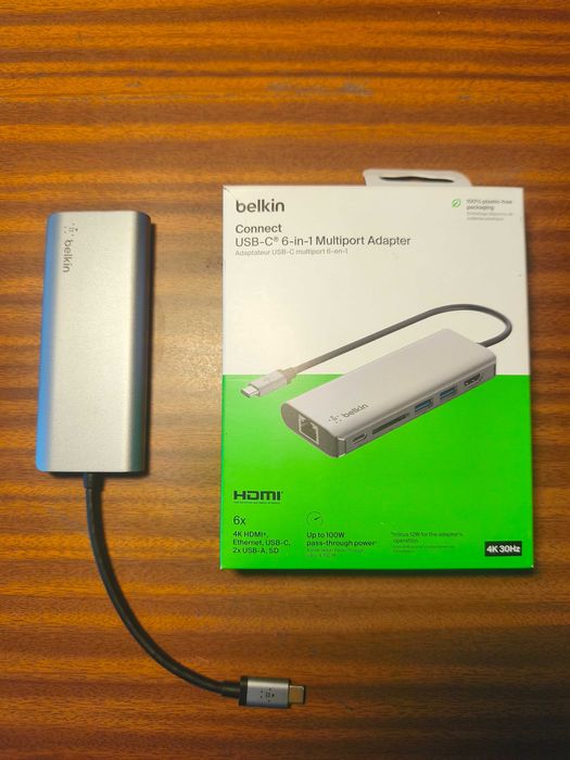 Belkin Adaptador de dock USB-C multiporta 6 em 1