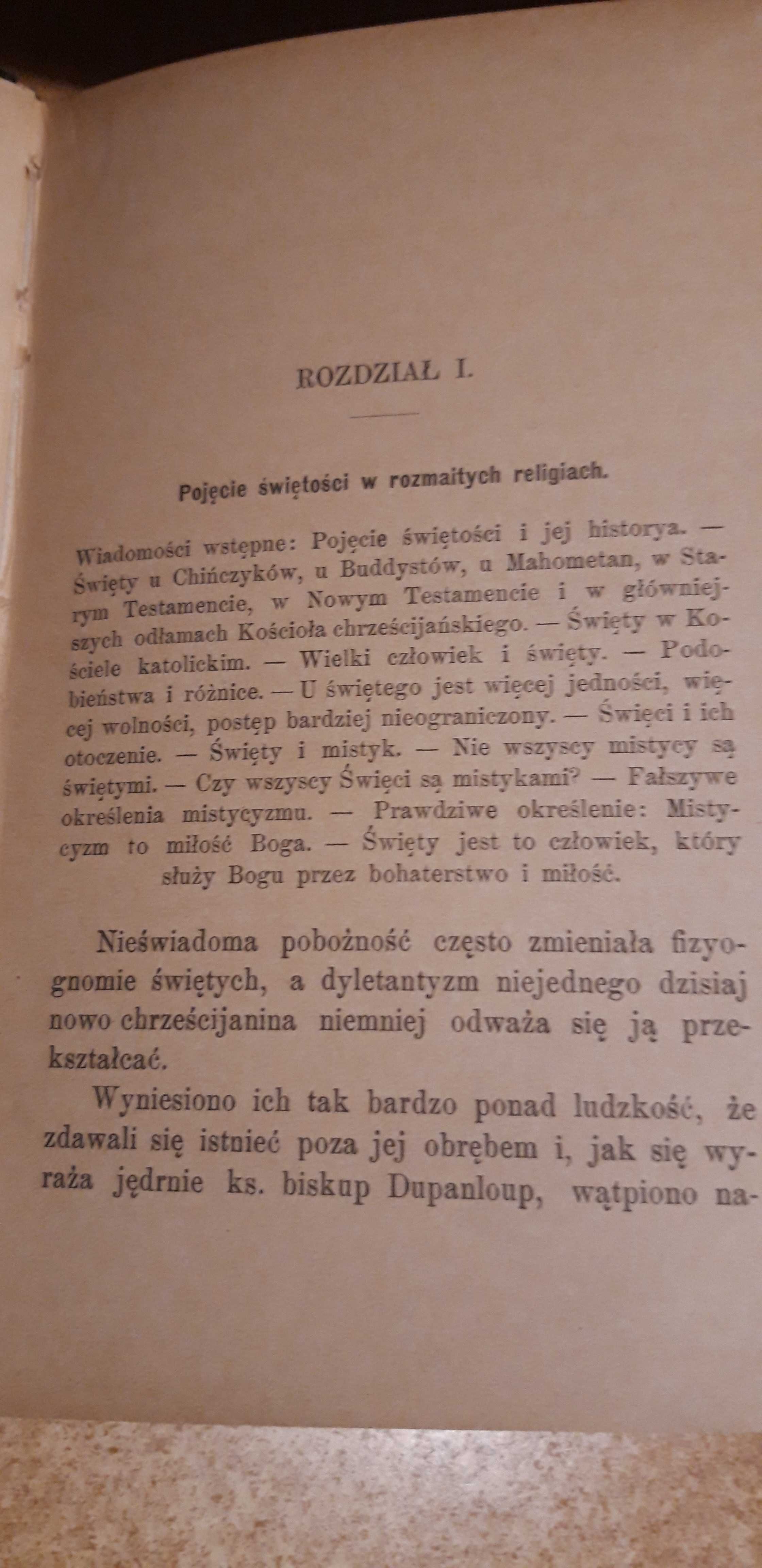 PSYCHOLOGJA ŚWIĘTYCH - H. JOLY- Warszawa 1899, opr.