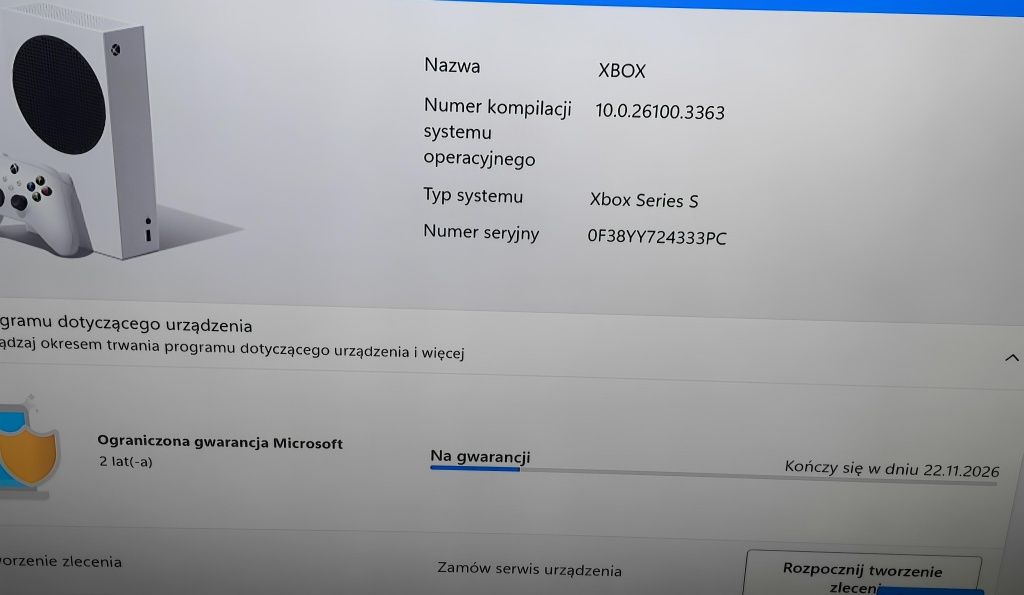 Zamienię nową  Konsole Xbox series S 1 TB  na gwarancji na X series  X