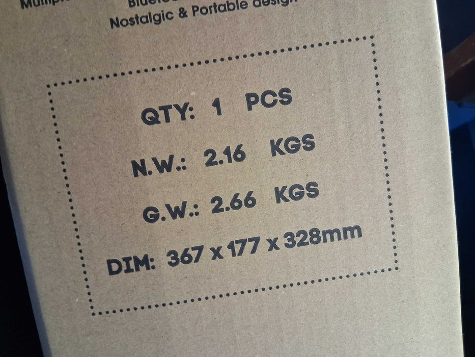 C243 Retro A6 Record System - Stylowy Odtwarzacz Muzyczny z Głośnikami