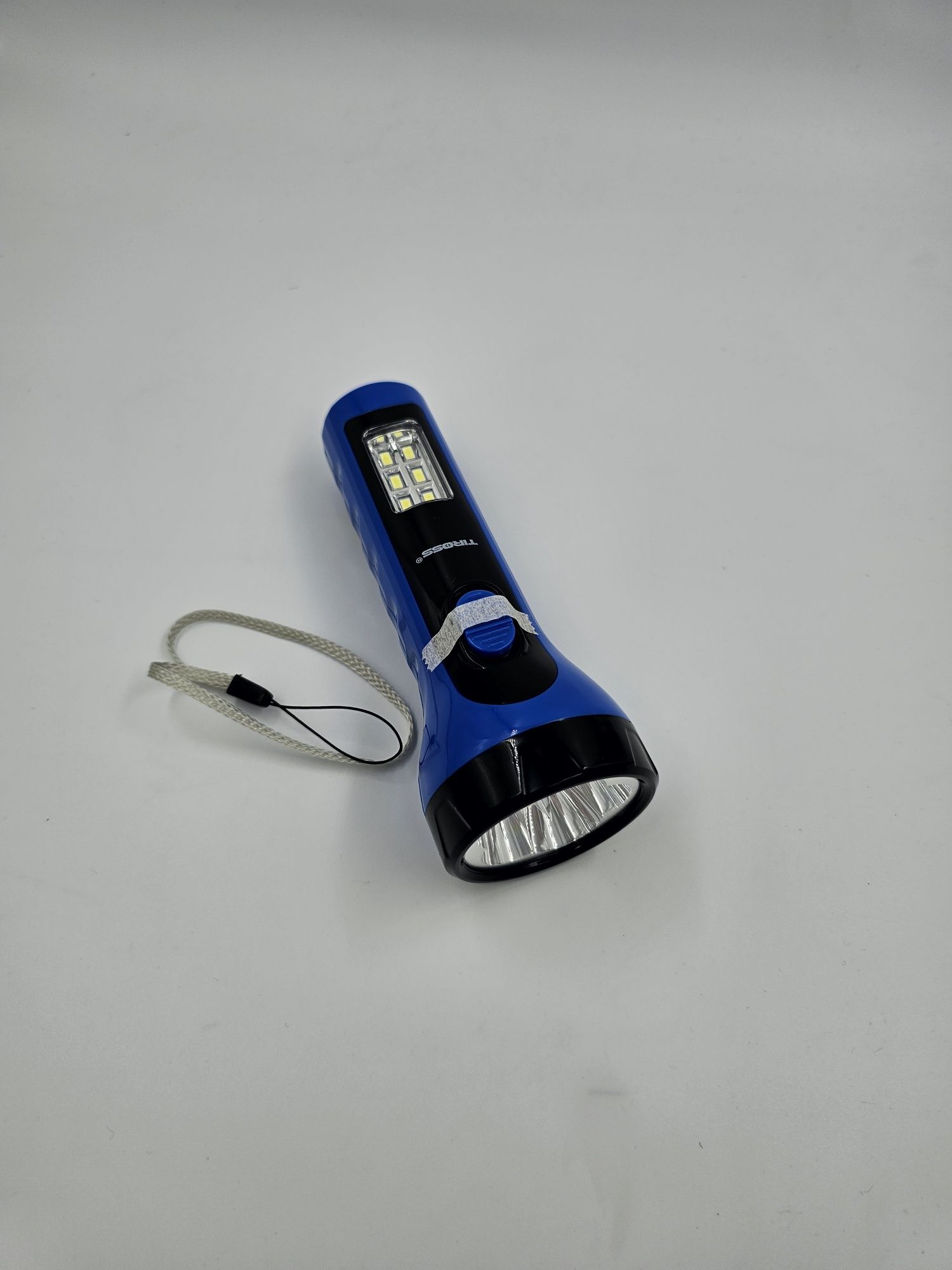 Latarka Tiross TS-2228 — 5 LED z przodu, 6 LED z boku, ładowana bezpoś