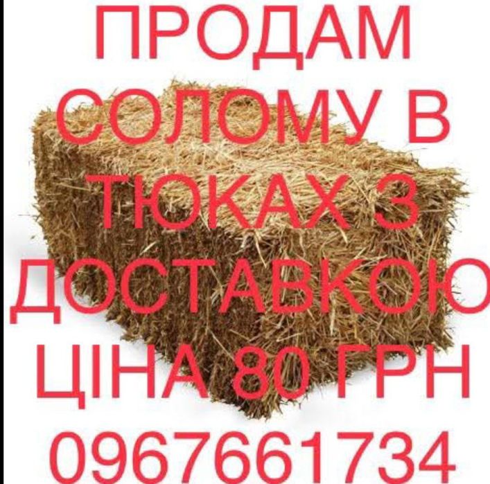 Продам солому в тюках