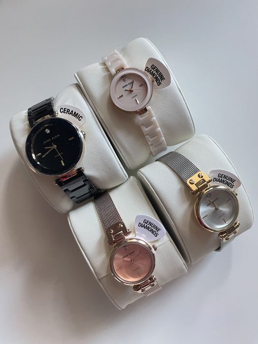 -45%$ Anne Klein часы с бриллиантом діаманти годинник жіночий diamond