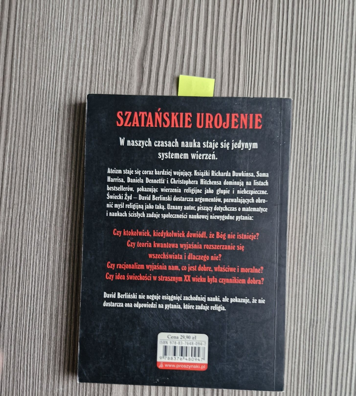 8677. "Szatańskie urojenie.Ateizm i jego pretensje naukowe"D.Berliński