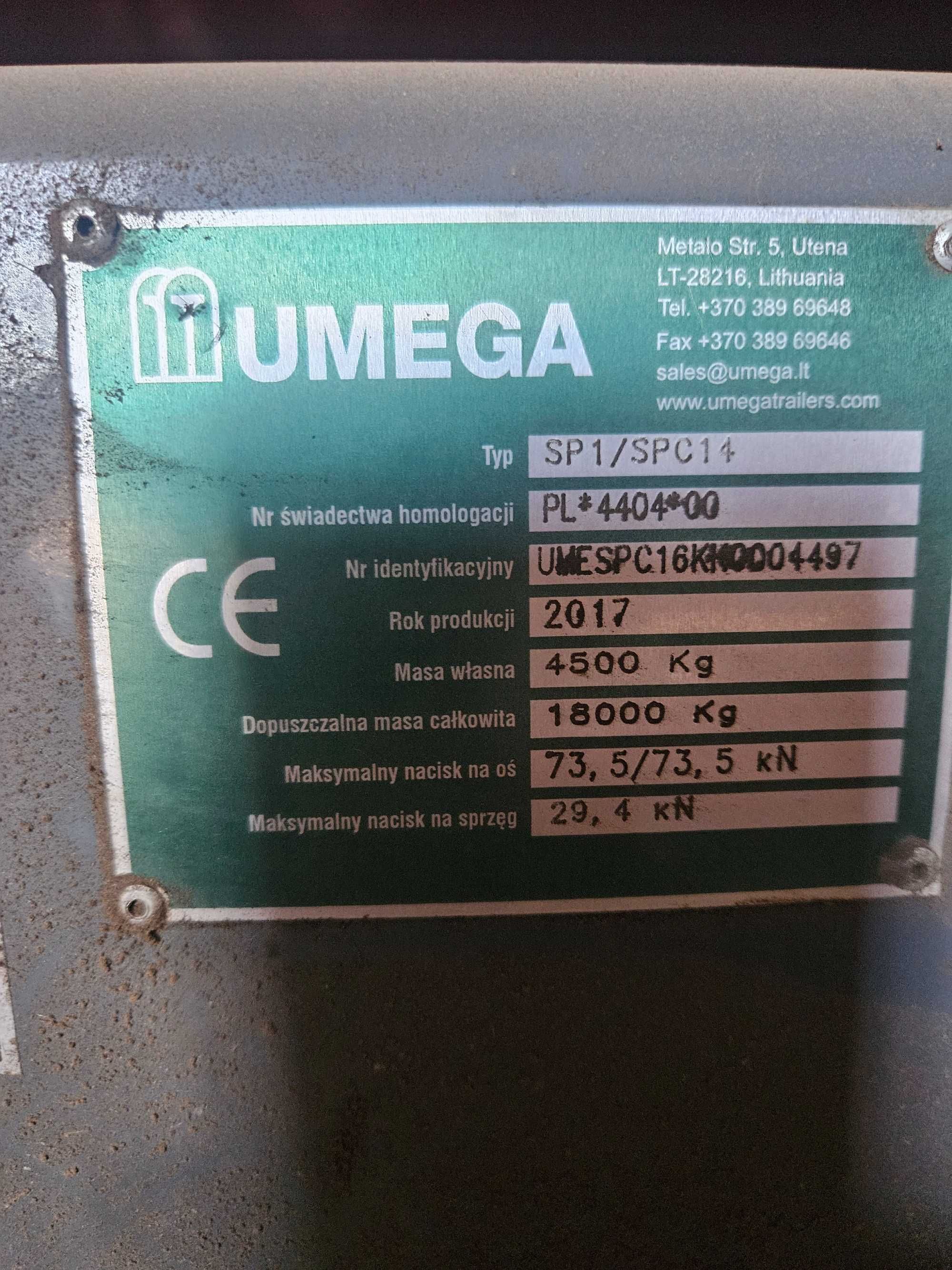 Rolnicza Skorupowa Umega SPC16 Nie (Pronar Wielton Zasław Metal-Fach)