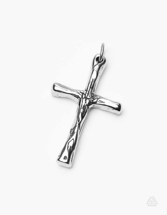 Męski Łańcuszek ze Stali Szlachetnej 316L Krzyżykiem Gotyckim Vintage