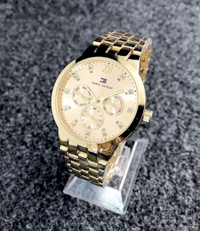 Złoty zegarek Tommy Hilfiger