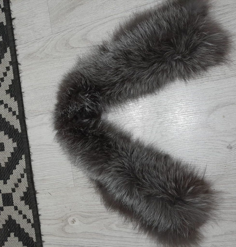 Futerko naturalne obszycie kaptura 75cm