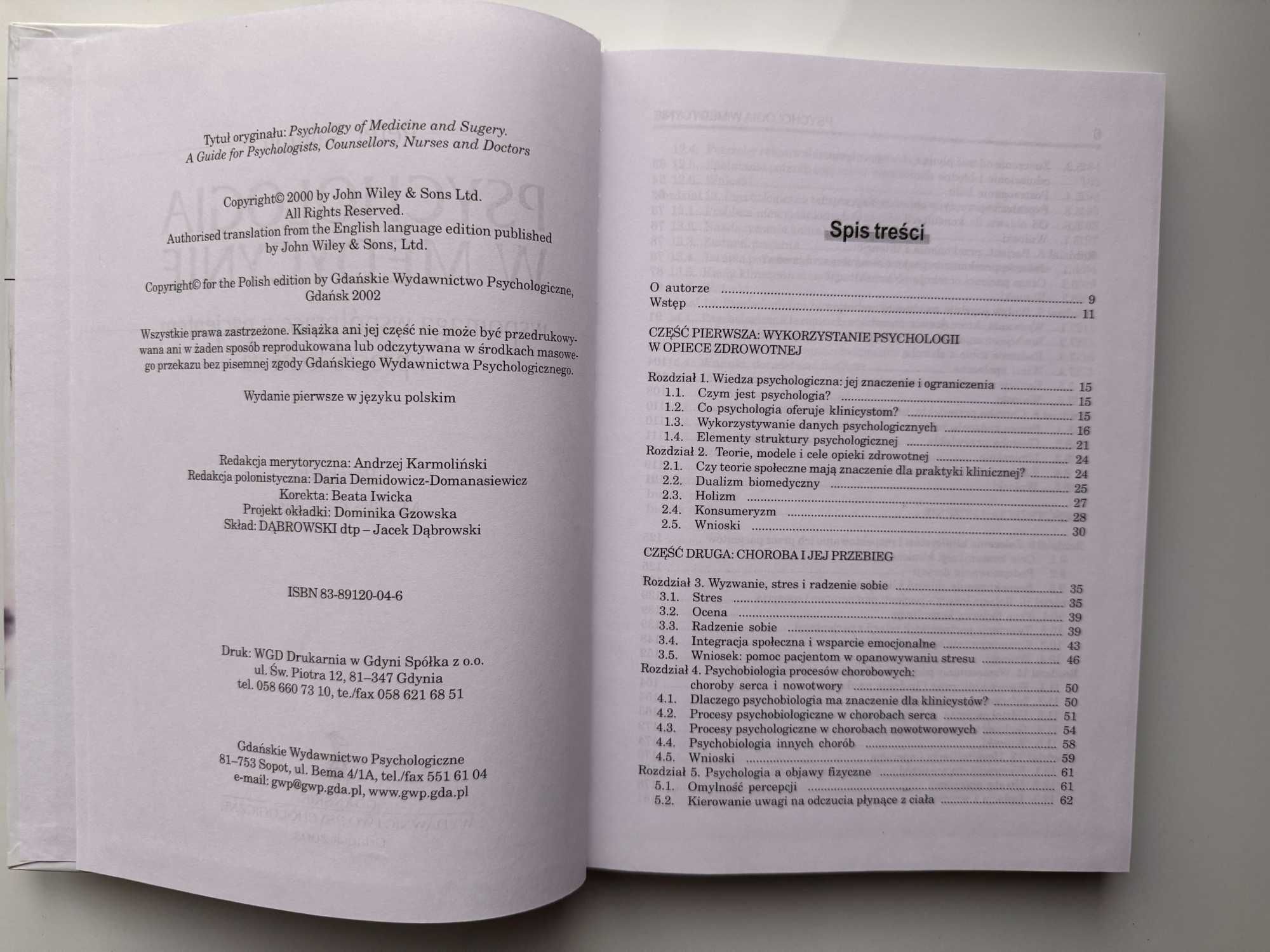 Psychologia w medycynie - Peter Salmon - GWP