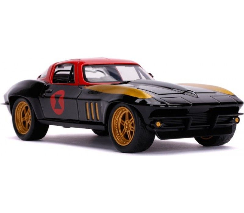 Машина Jada Марвел Мстители Chevrolet Corvette (1966) + фигурка