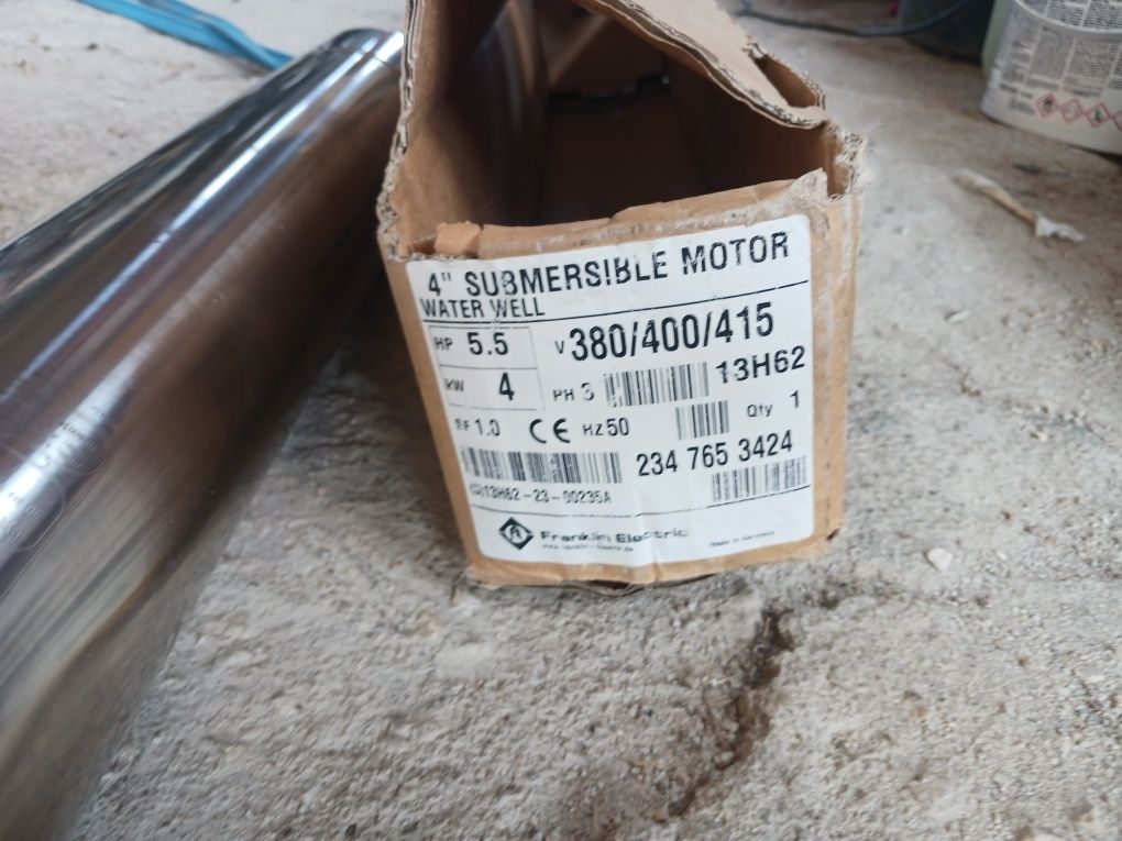 Pack Motor + Bomba Submersível – Franklin Electric  - WALPY