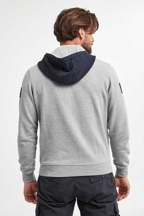 Aeronautica Militare Bluza z kapturem 231FE1783F488 szara