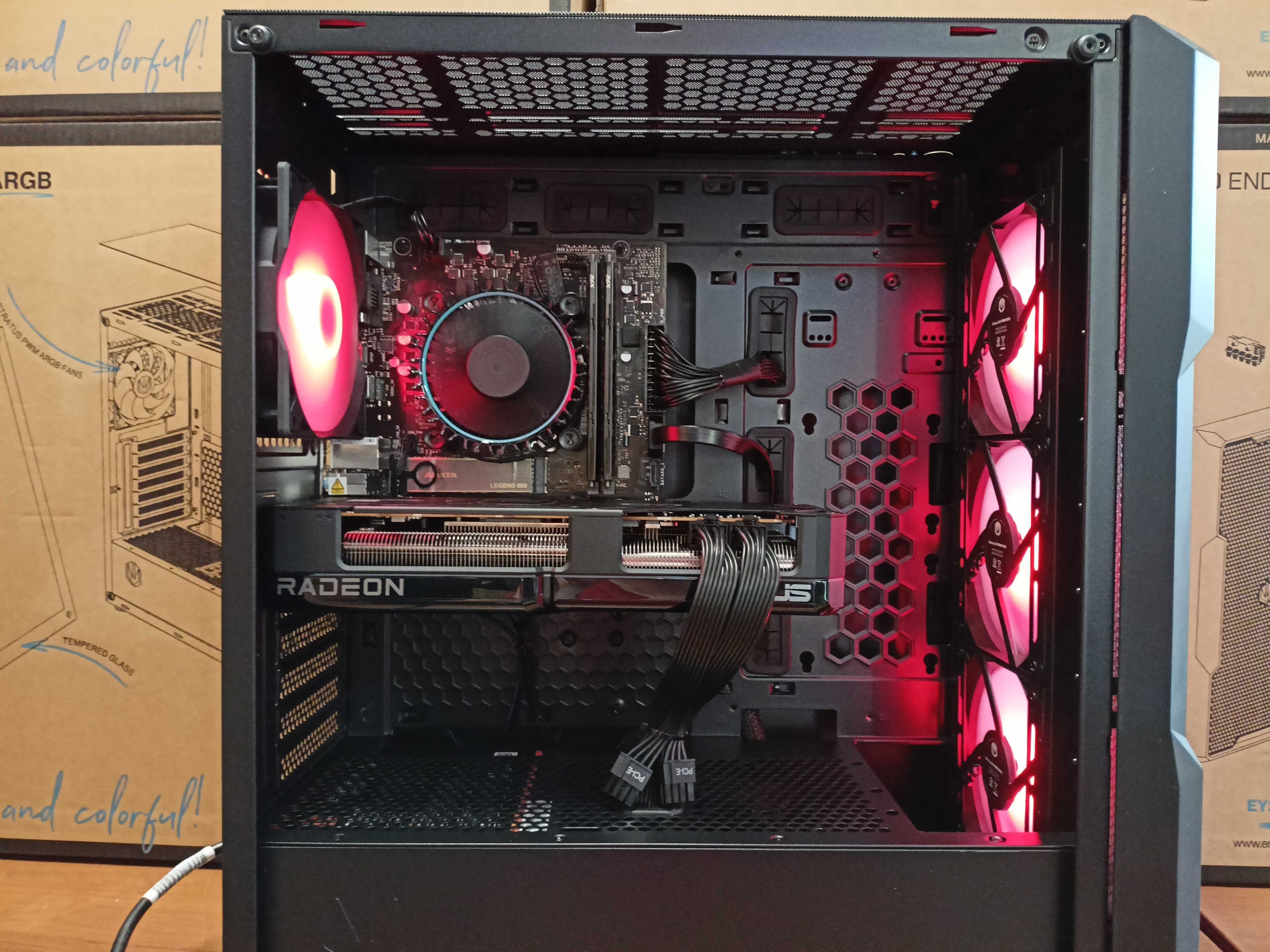 Nowy Komputer Gamingowy Ryzen 7 7700 DDR5 64 2TB RX 9070 XT 16GB FV23