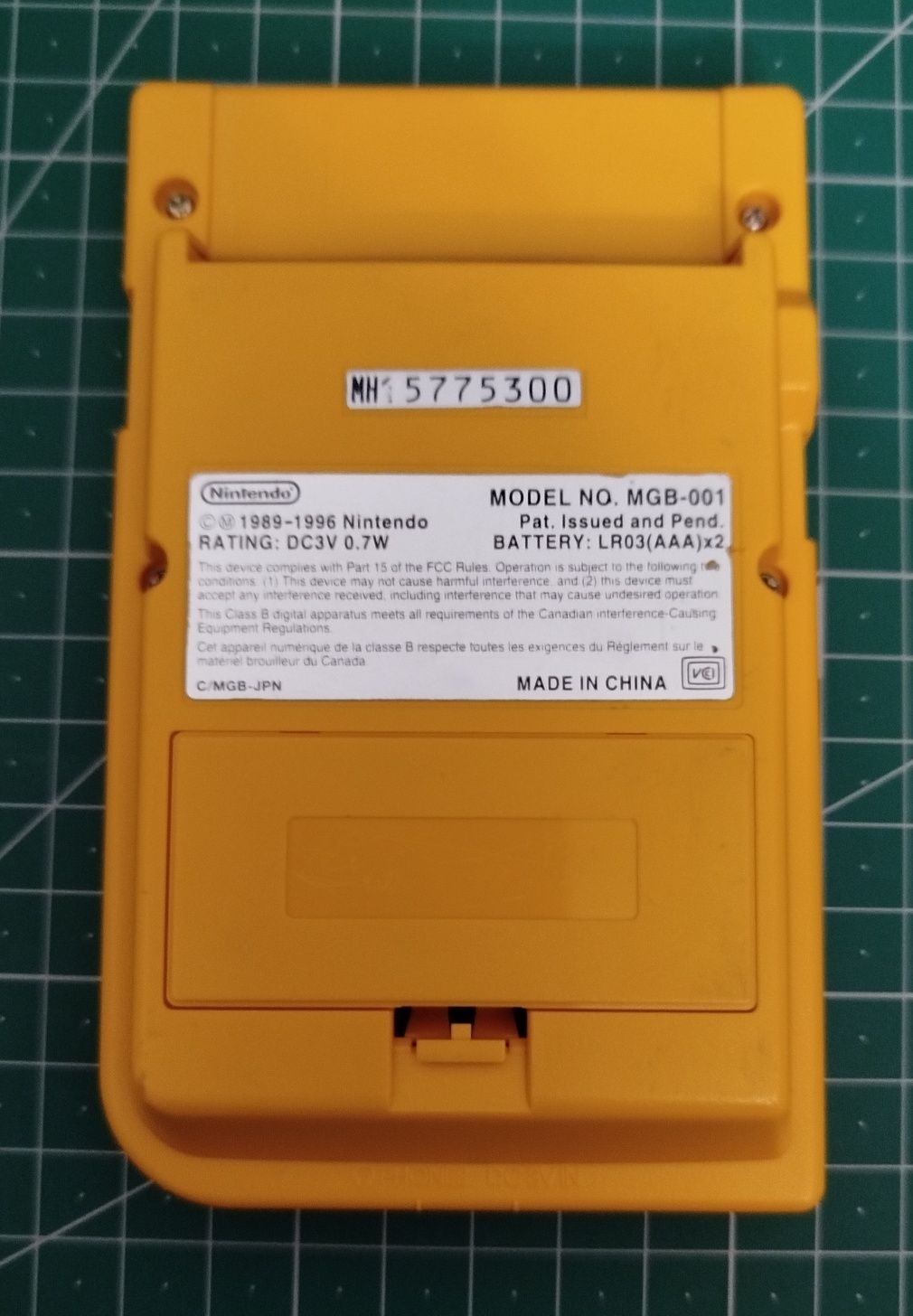 Carcaça Game boy pocket amarela