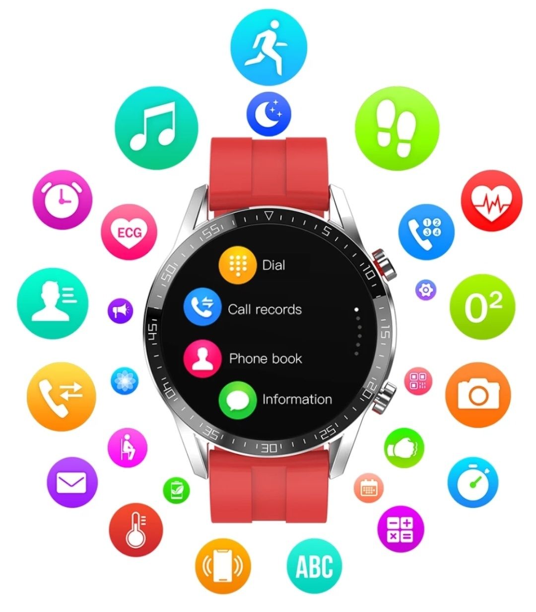 Smartwatch Lemfo modelo L13 (Faz chamadas telefónicas Recebe mensagens