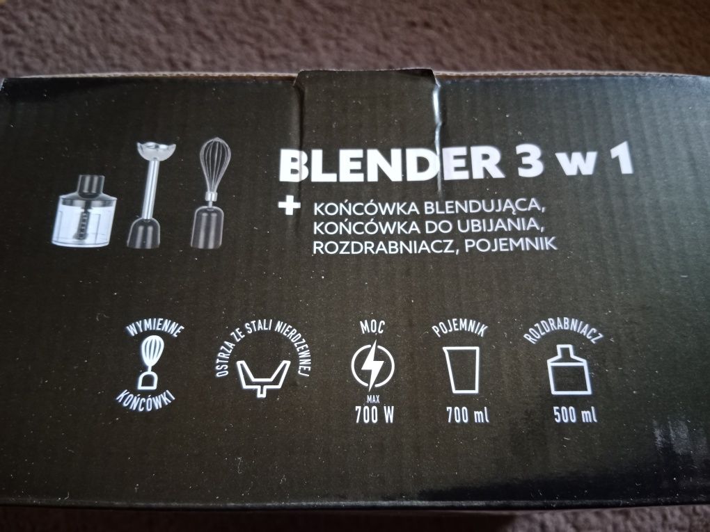 Nowy blender ręczny MPM 3W1