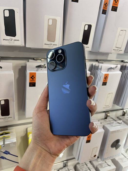 iPhone 15 Pro Max 256Gb blue titanium - АКБ 87%, стан 5