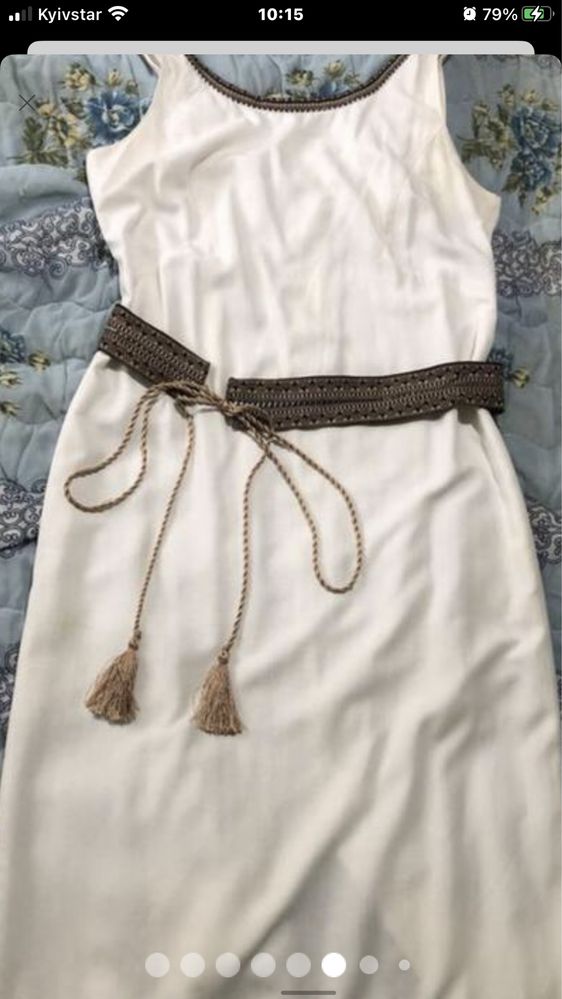 Плаття - вишиванка натуральний льон