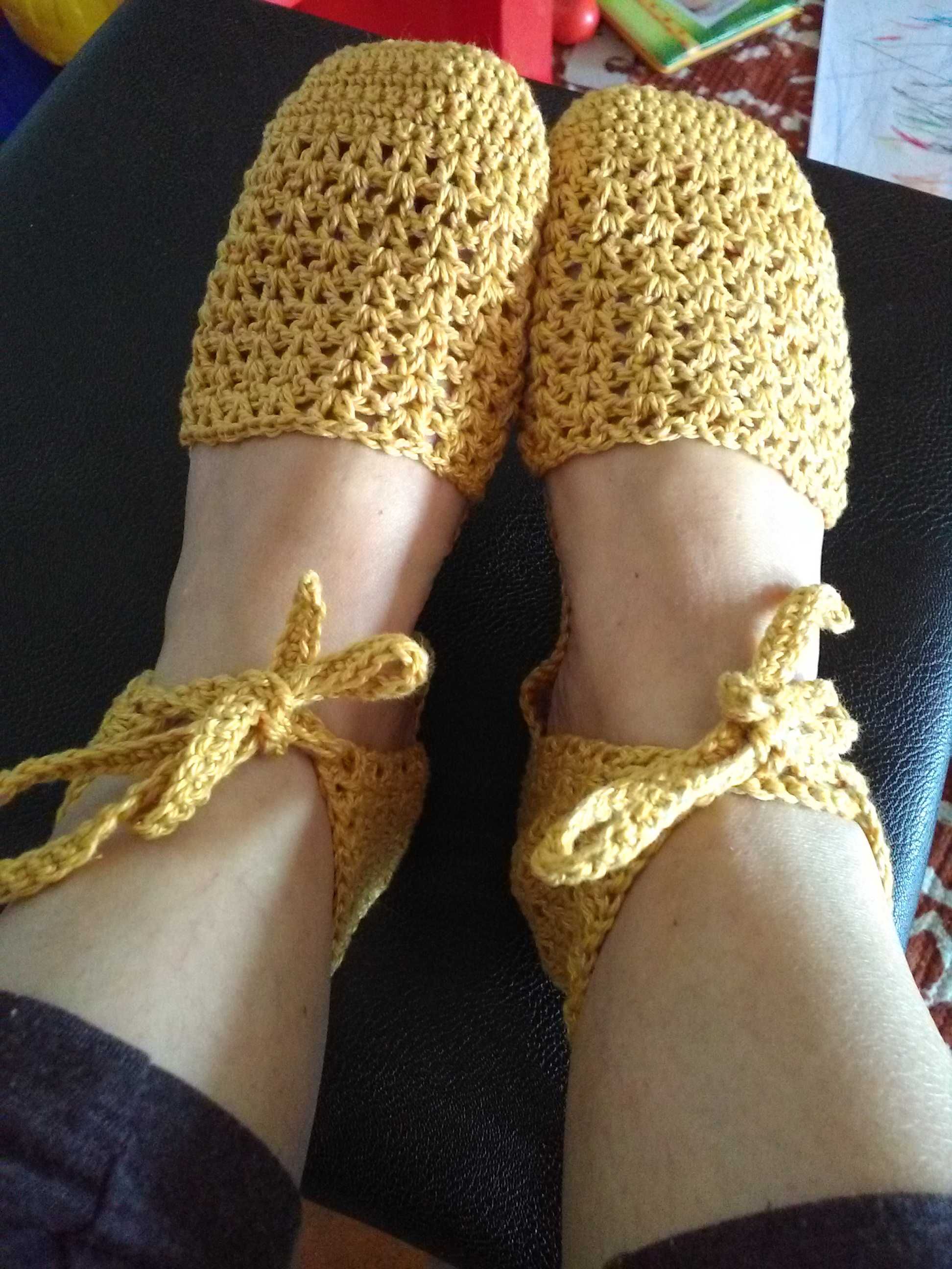 Sandálias em crochet
