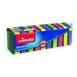 Губки кухонные для посуды радуга Vileda Rainbow 10 шт