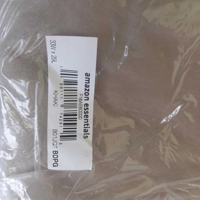 Amazon Essentials F16AE60000 Spodnie męskie rozm.33W x 29L kolor Khaki