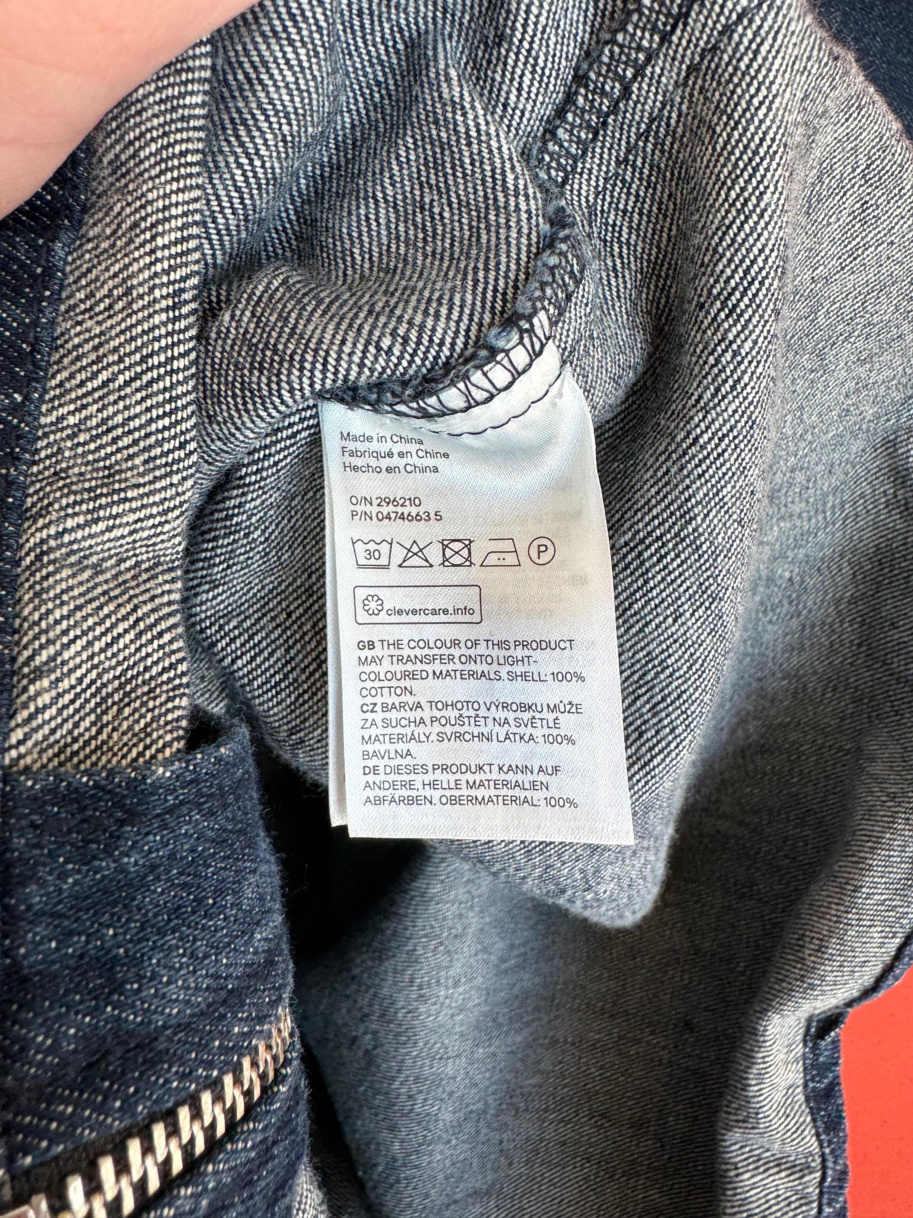 H&M Оригінал чоловіча куртка джинсовка овершот розмір S БУ