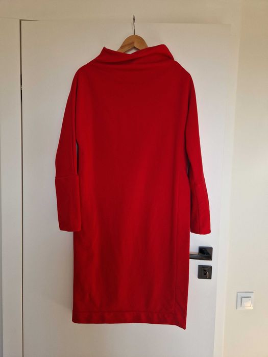 Fuksiara tunika z rozcięciem Risk made in Warsaw