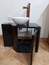 Movel wc lacado preto