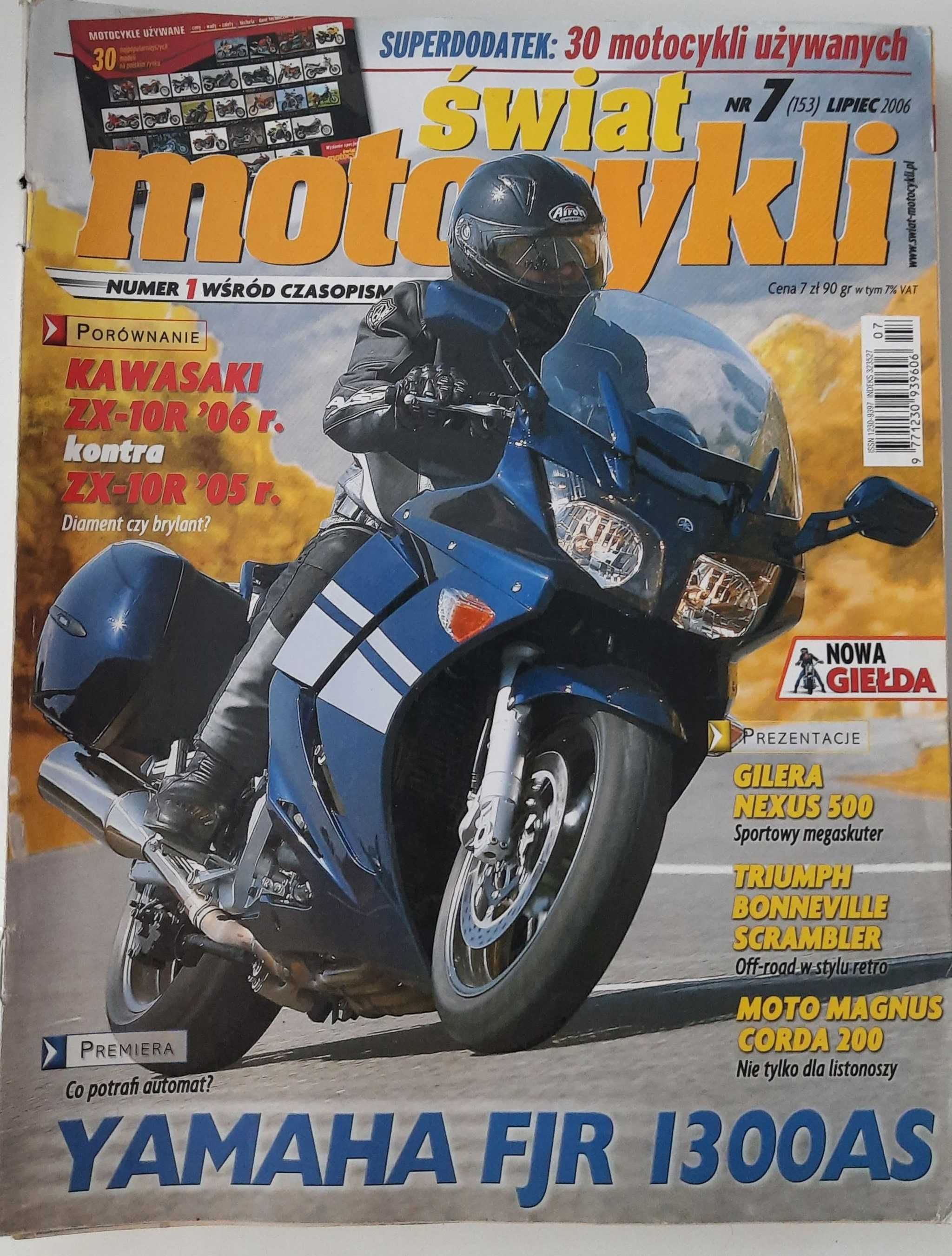 ŚWIAT MOTOCYKLI nr. 7/2006 archiwum