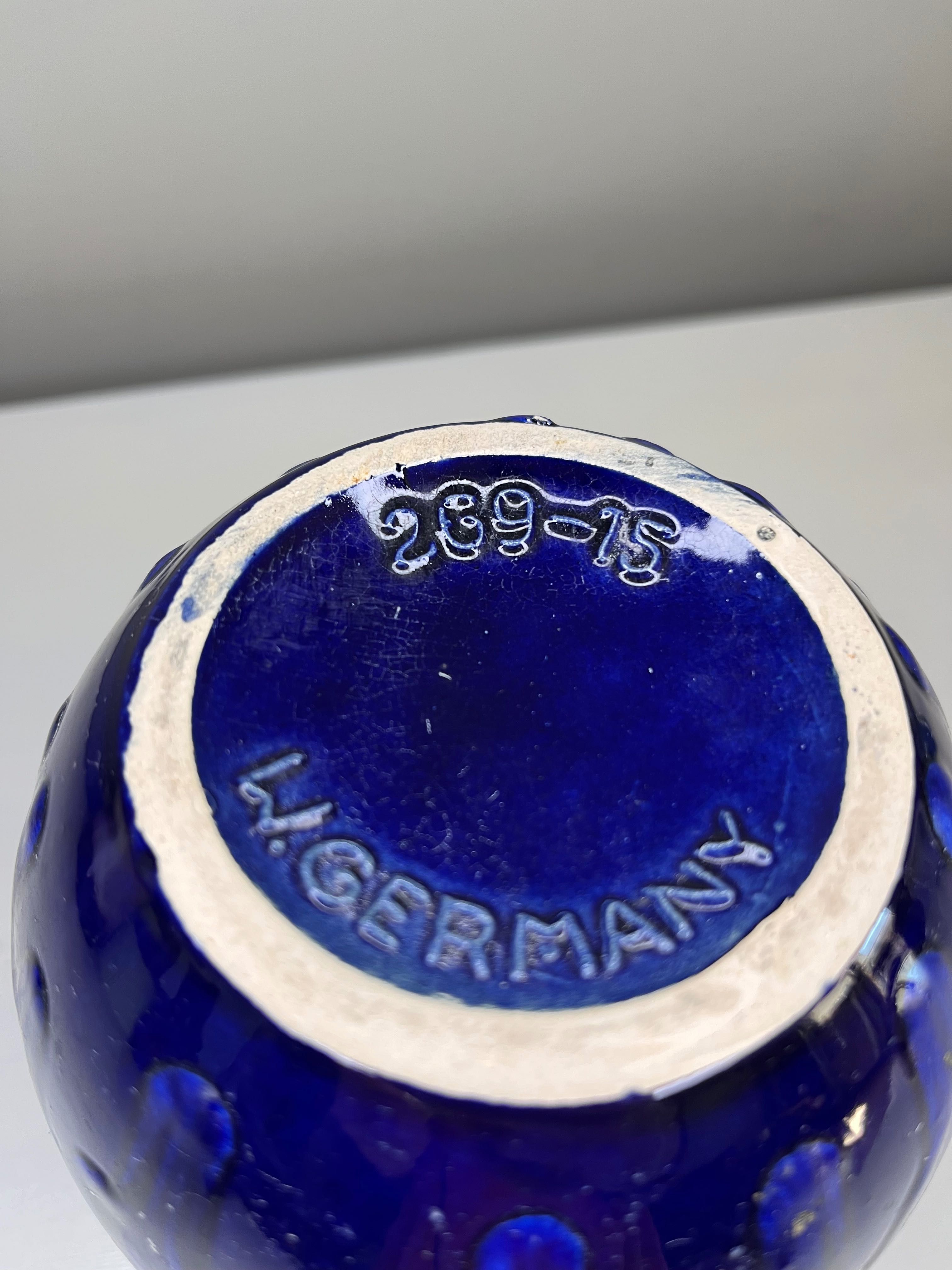 Ceramiczny wazon Scheurich 269-15. Fat Lava. Stara ceramika W.Germany.