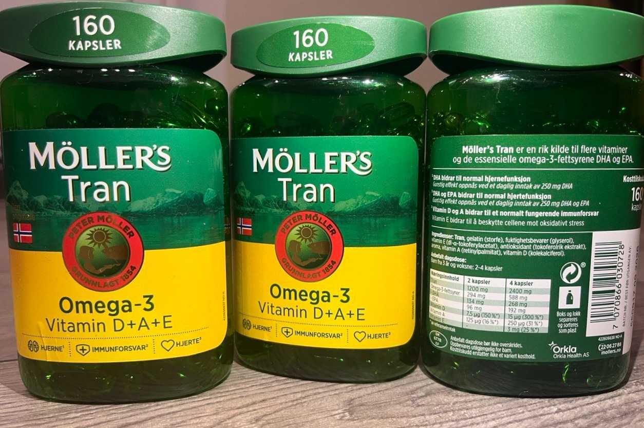 Є оптові ціни.Mollers omega 3 160 капсул Омега 3. Норвегія