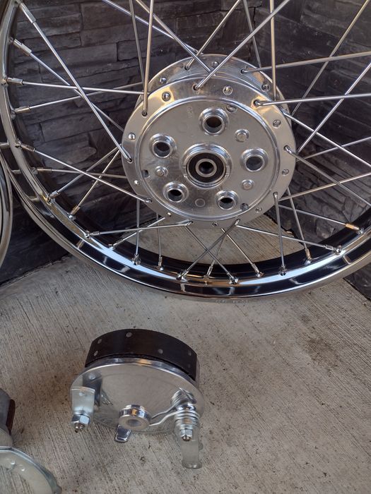 WSK koła felgi obręcze lagi zawieszenie piasta bęben szprychy Chrom