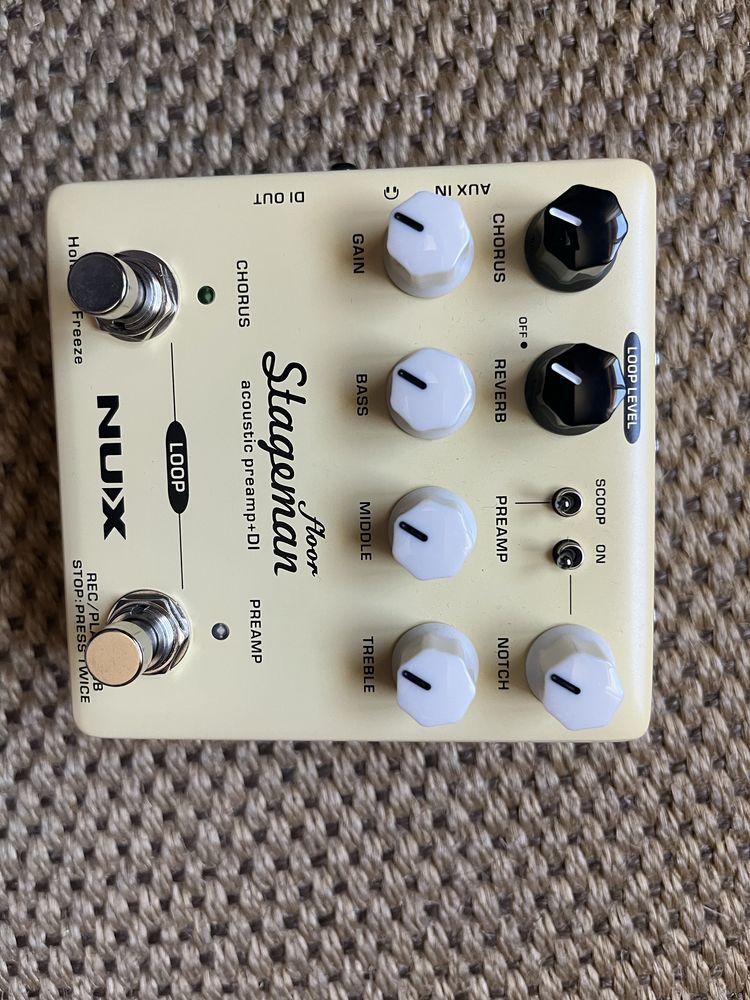 Pedal Nux Stageman l Preamp + Looper + Di