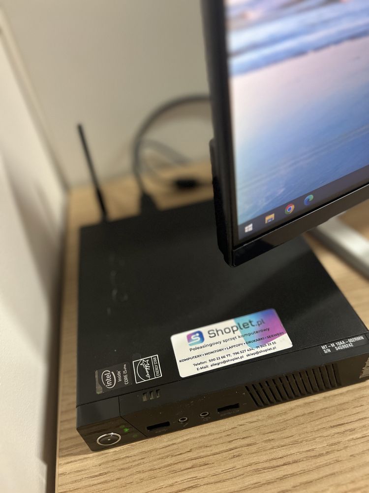 Mały i tani Komputer Lenovo M93p i5 + Windows 10 WiFi HDMI