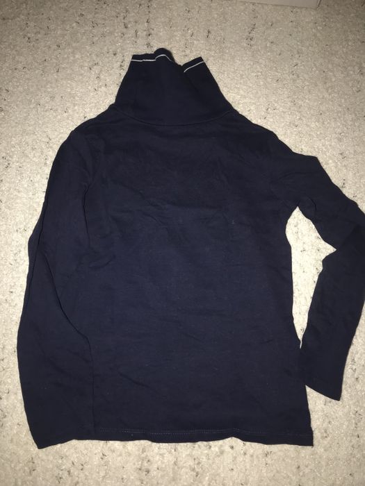 Camisola gola alta azul - 9 anos