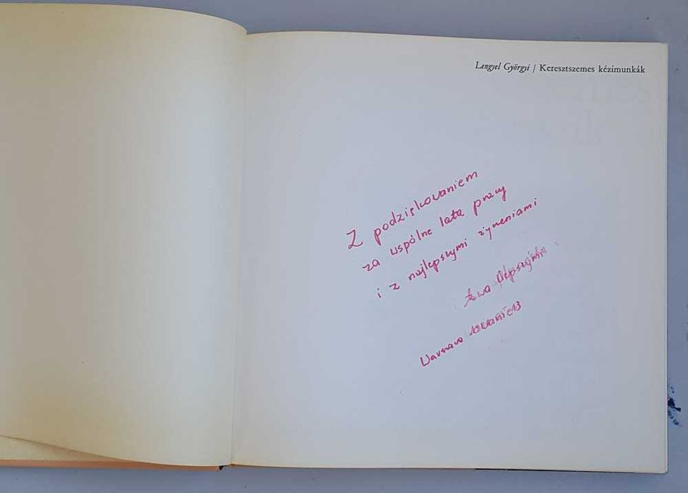 Haft krzyżykowy Keresztszemes kézimunkák Lengyel Gyöngyi