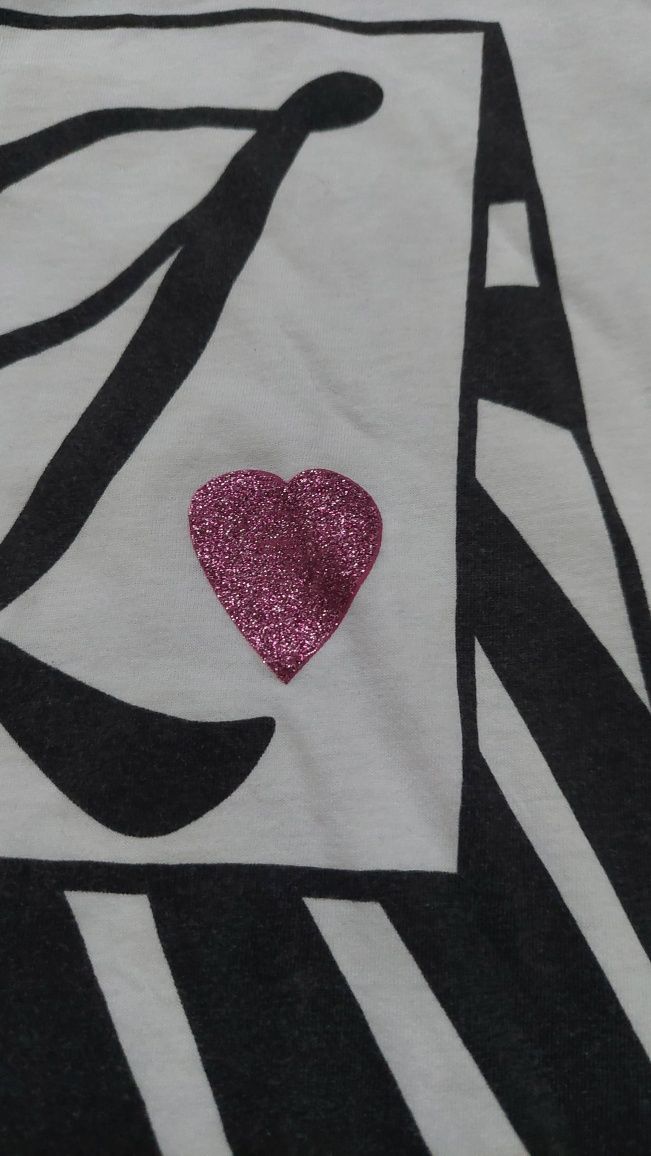 koszulka dziewczęca tshirt bluzka r. 134