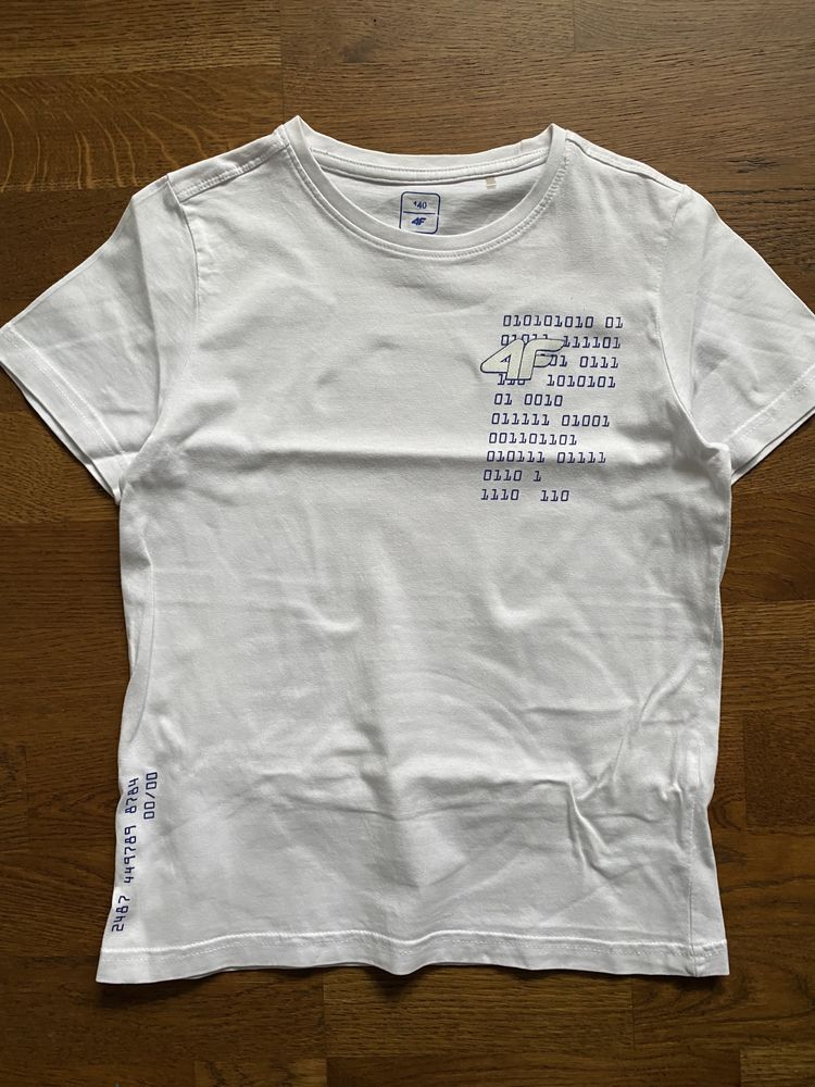 T-shirt 4F140 biały