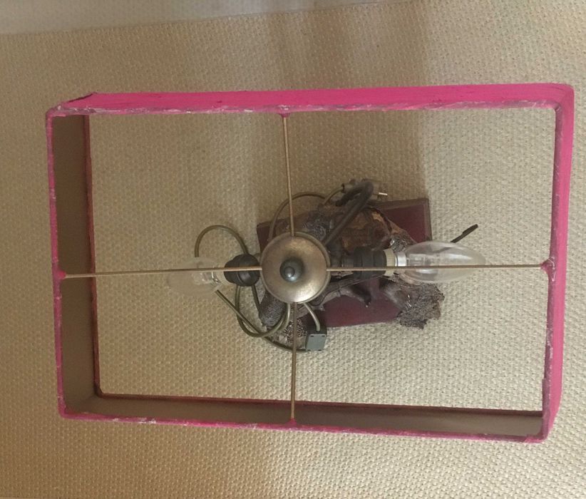 Buda da Felicidade  em folha de ouro,antigo com abajour.