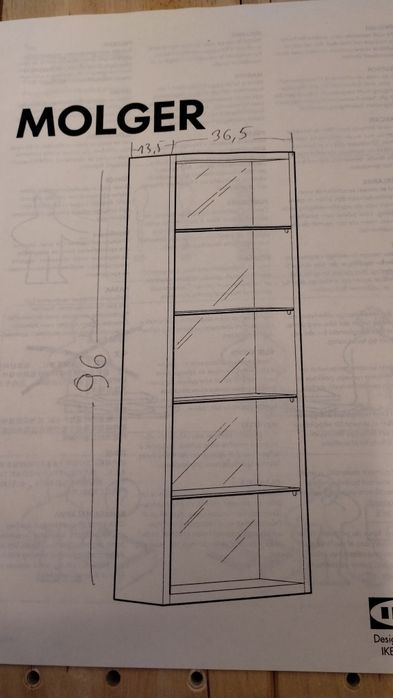 Szafka wisząca z lustrem, do łazienki IKEA Mogler, nowa