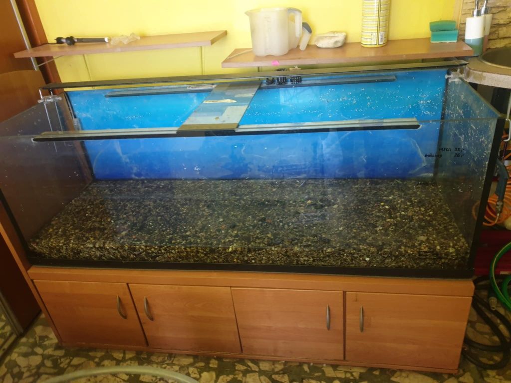 Akwarium z szafka 375litrow