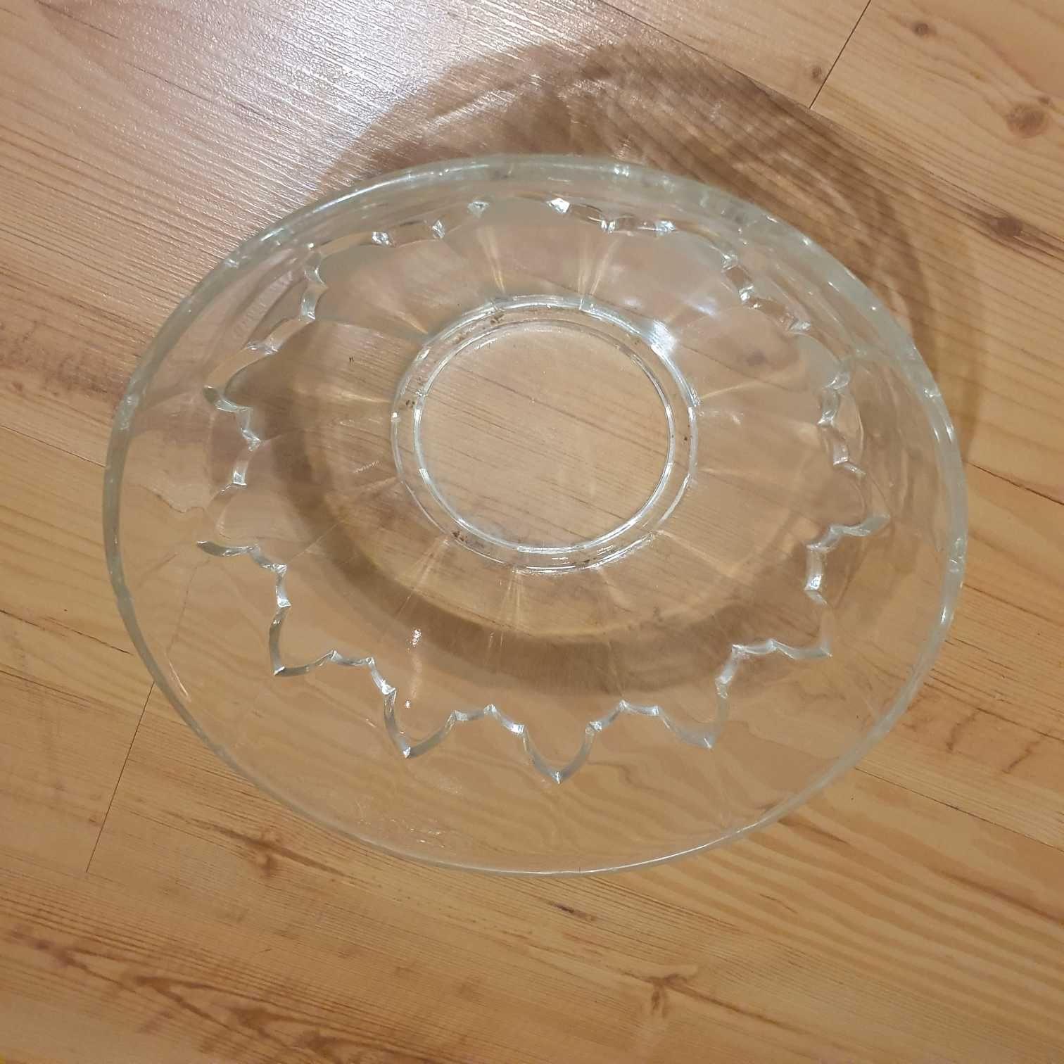 Salaterka szklana PRL misa 21 cm