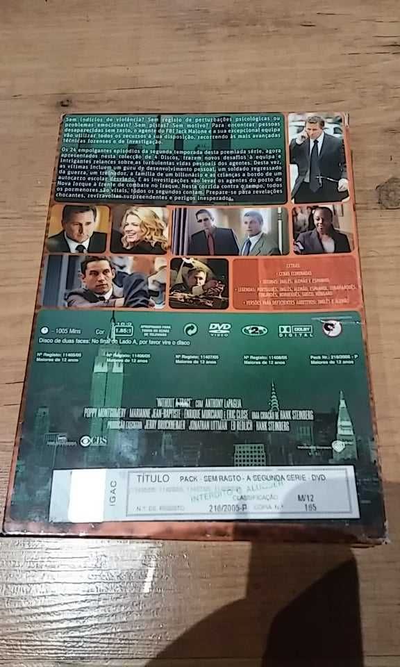 DVD - série "Sem Rasto" - 2ª temporada