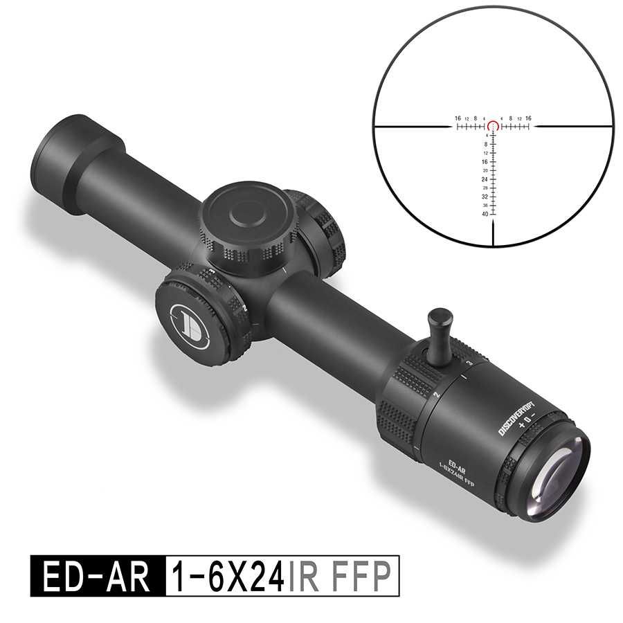 Оптический прицел Discovery ED-AR 1-6x24 FFP Загонник оптичний приціл