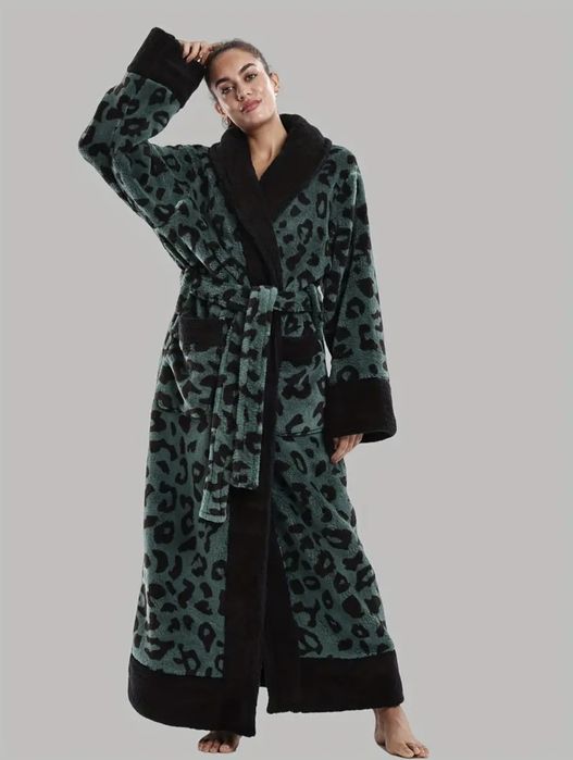 Тёплый уютный длинный халат Oversize