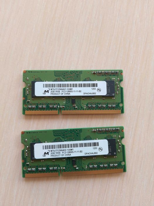 Оперативная память DDR3 для ноутбука 2*2Gb