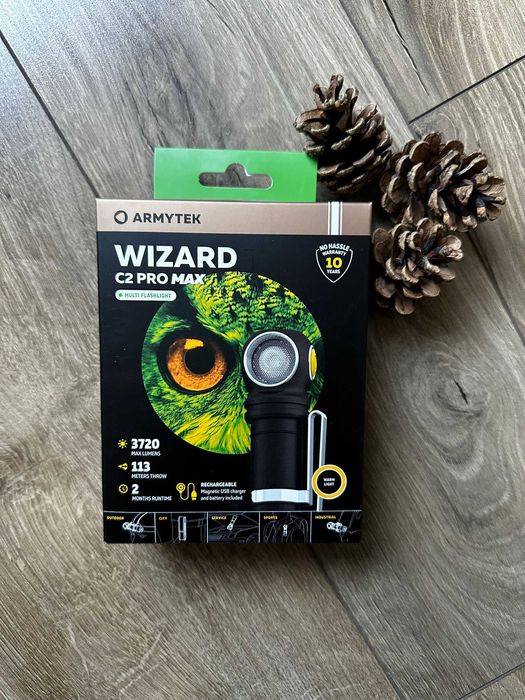 Latarka czołowa Armytek WIZARD C2 PRO MAX MAGNET USB WARM